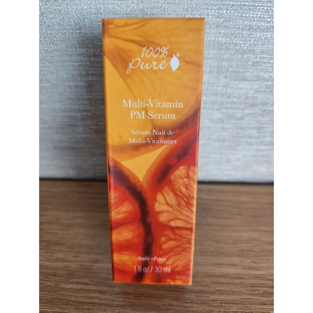 Brand New 100% Pure Multi-Vitamin + Antioxidants PM Serum 1 Fl Oz.